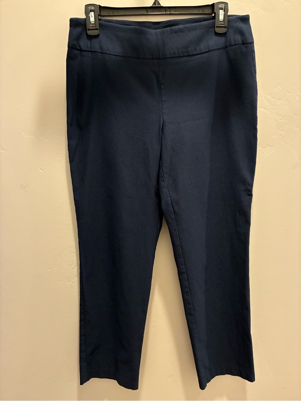 Attyre Navy Straight Leg Pull-On Pants